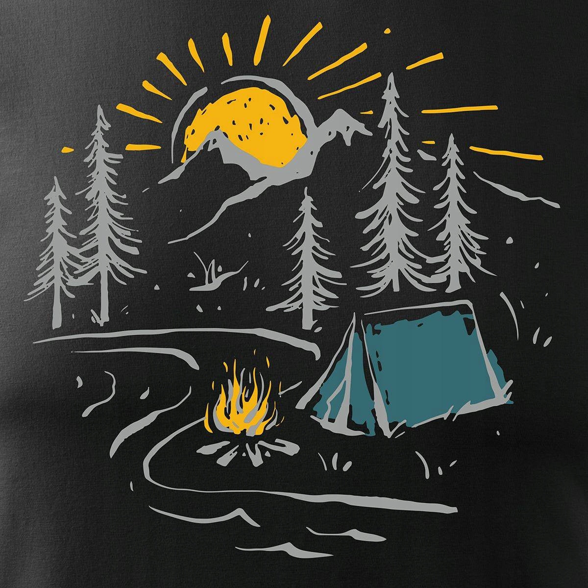 T-Shirt für Herren, schwarz 