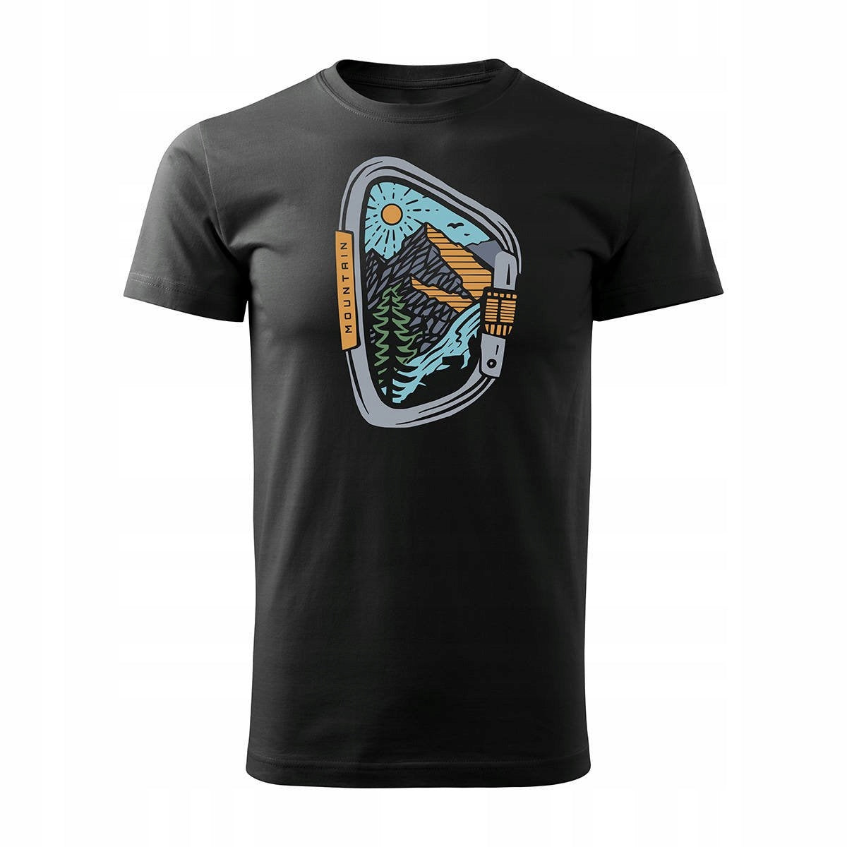 T-Shirt für Herren, schwarz 