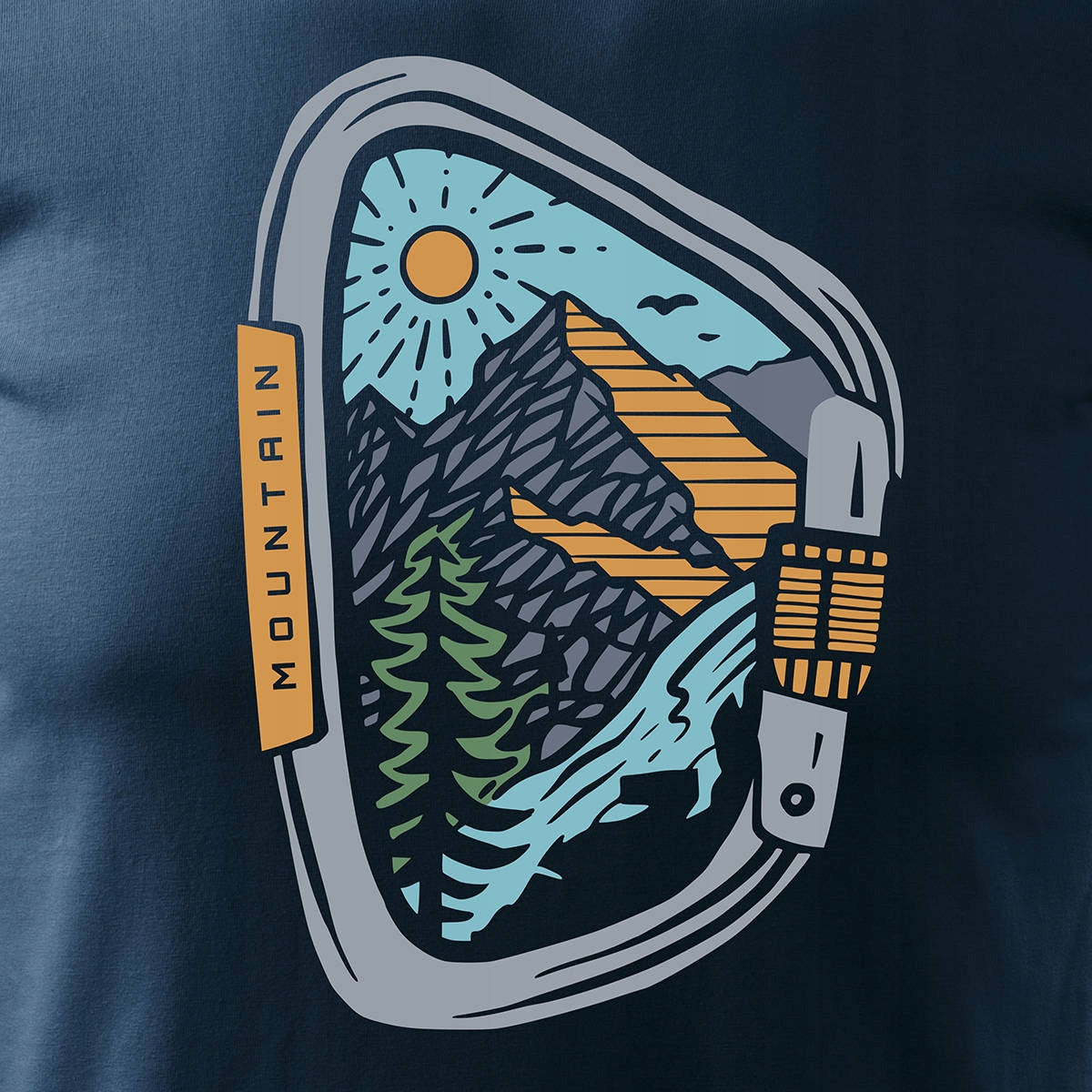 T-Shirt für Herren, blau 