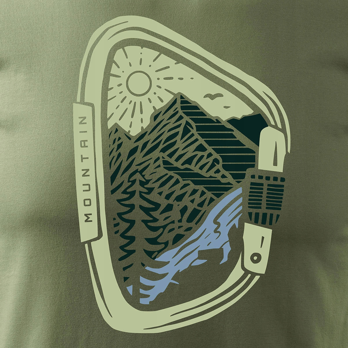 T-Shirt für Herren, grün 