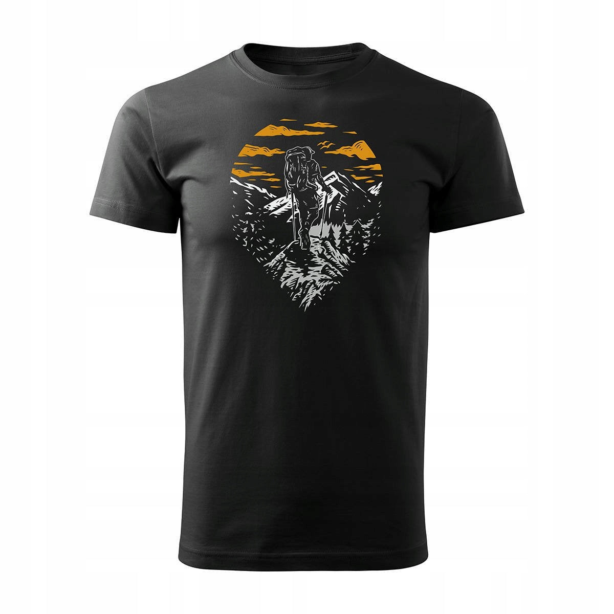 T-Shirt für Herren, schwarz 