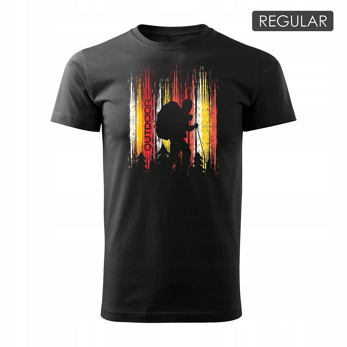 T-Shirt für Herren, schwarz 
