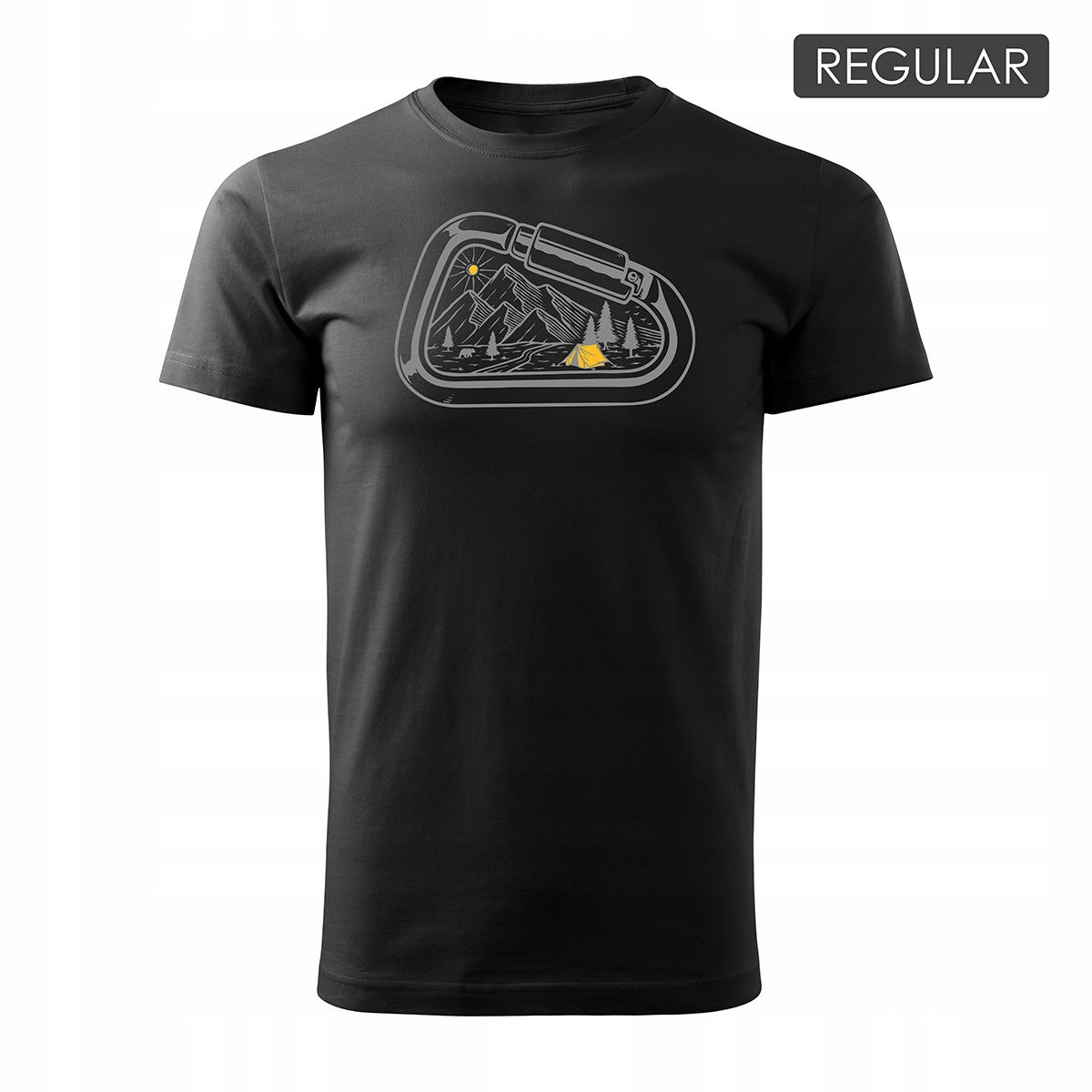 T-Shirt für Herren, schwarz 