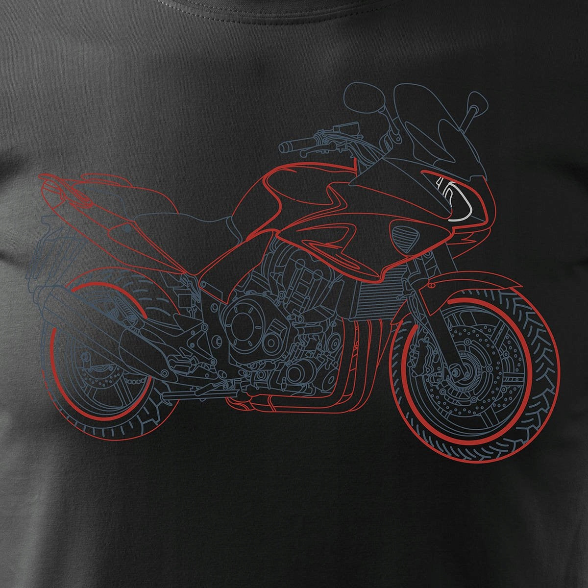 T-Shirt für Herren, schwarz 