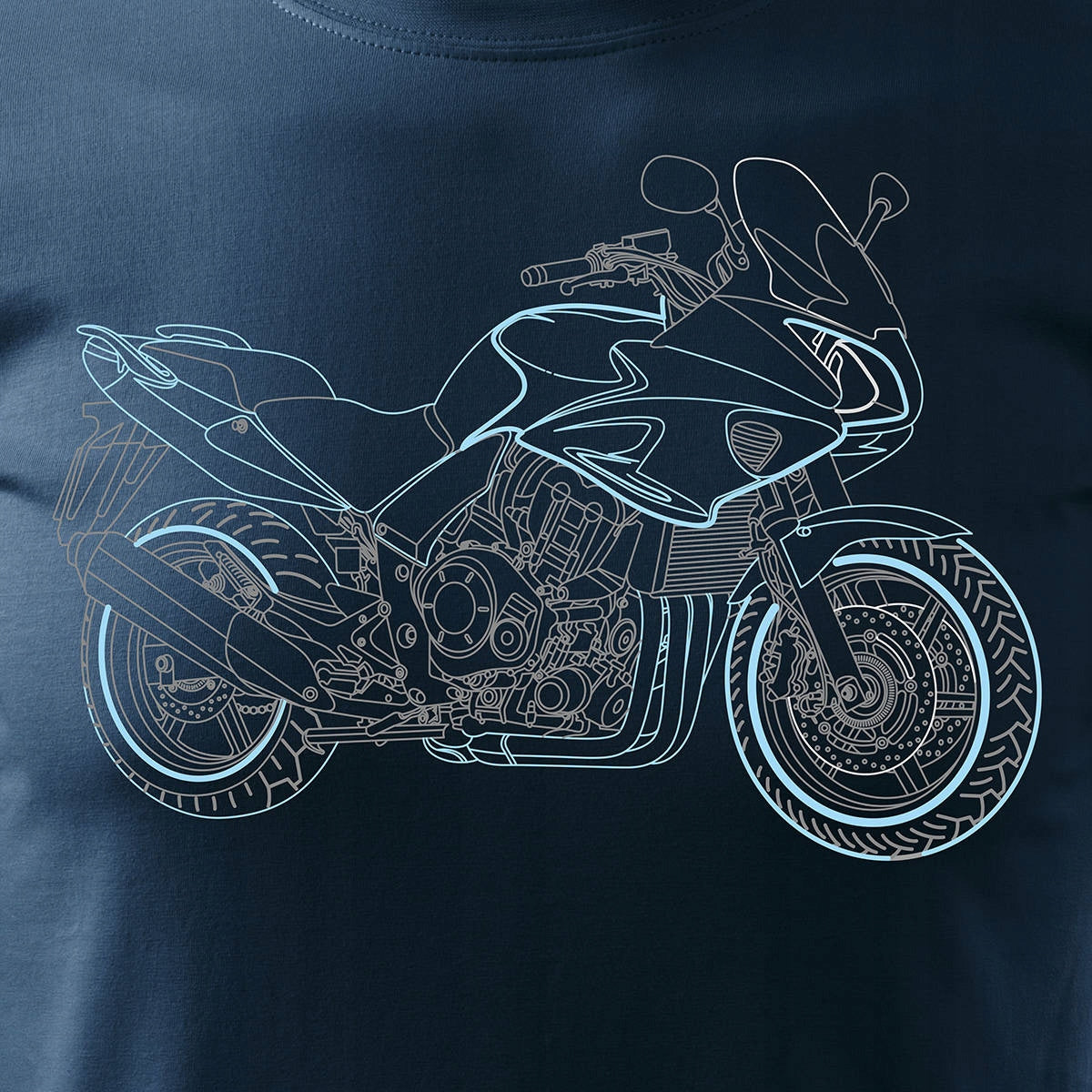 T-Shirt für Herren, blau 