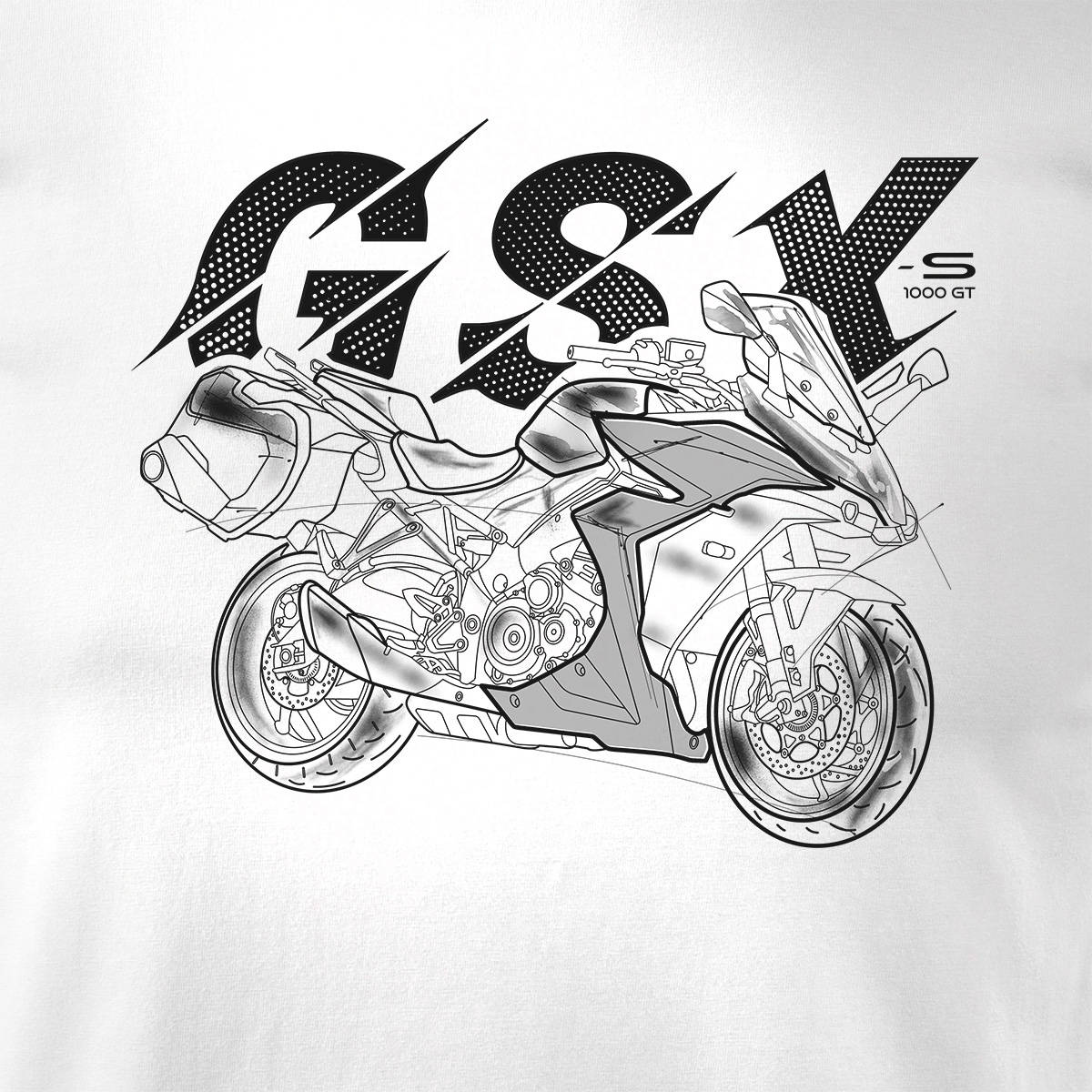 T-Shirt für Herren, weiß 
