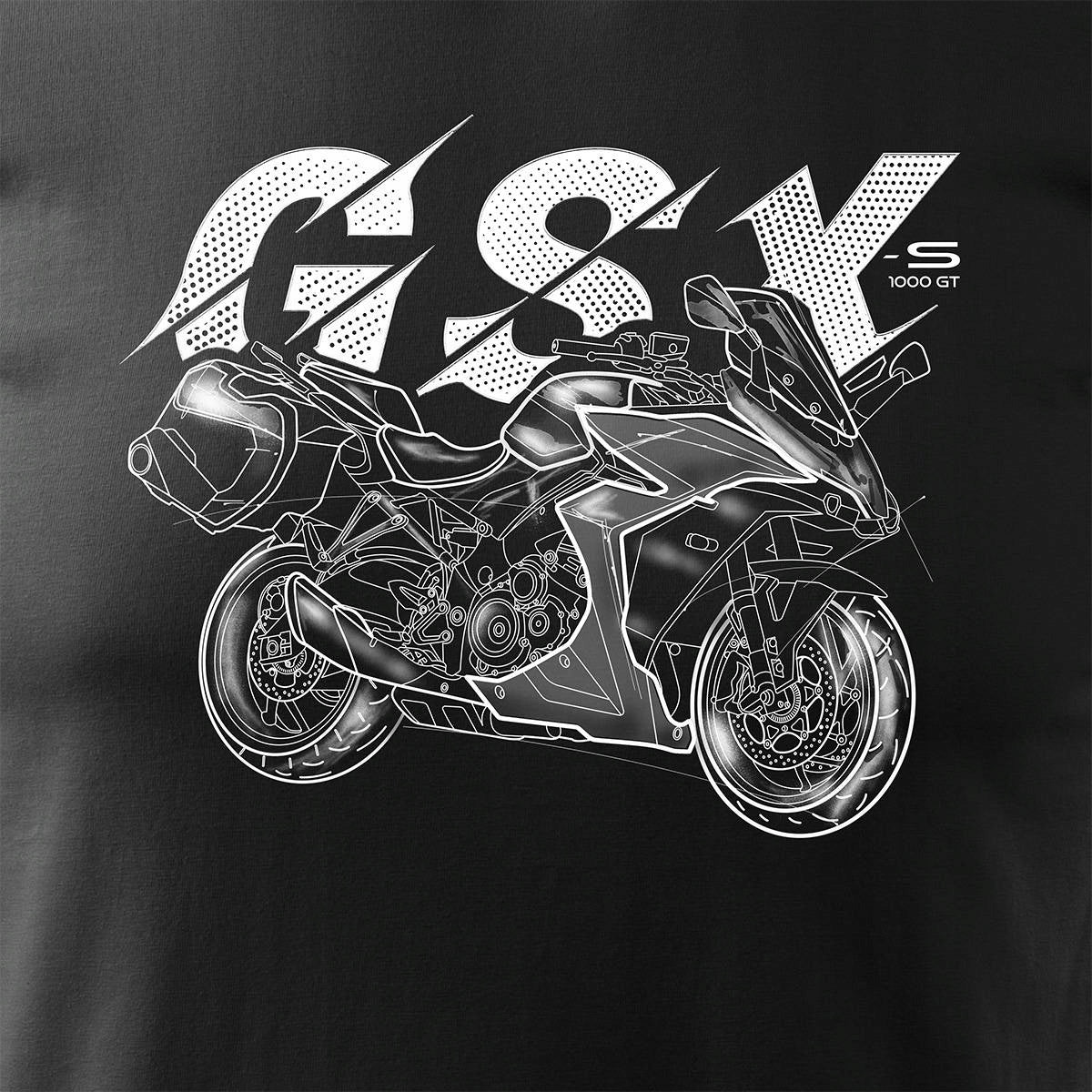 T-Shirt für Herren, schwarz 
