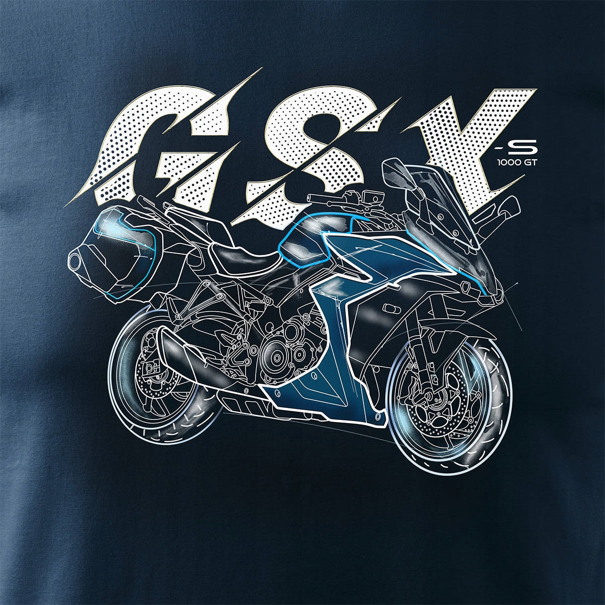 T-Shirt für Herren, blau 