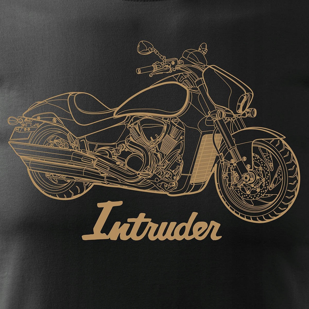 T-Shirt für Herren, schwarz 