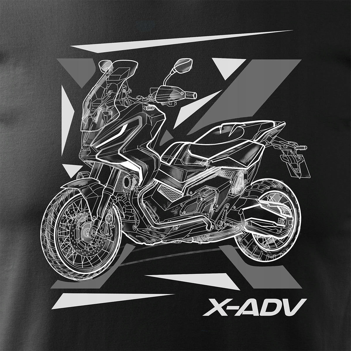 T-Shirt für Herren, schwarz 