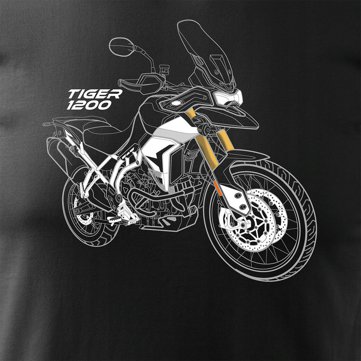 T-Shirt für Herren, schwarz 
