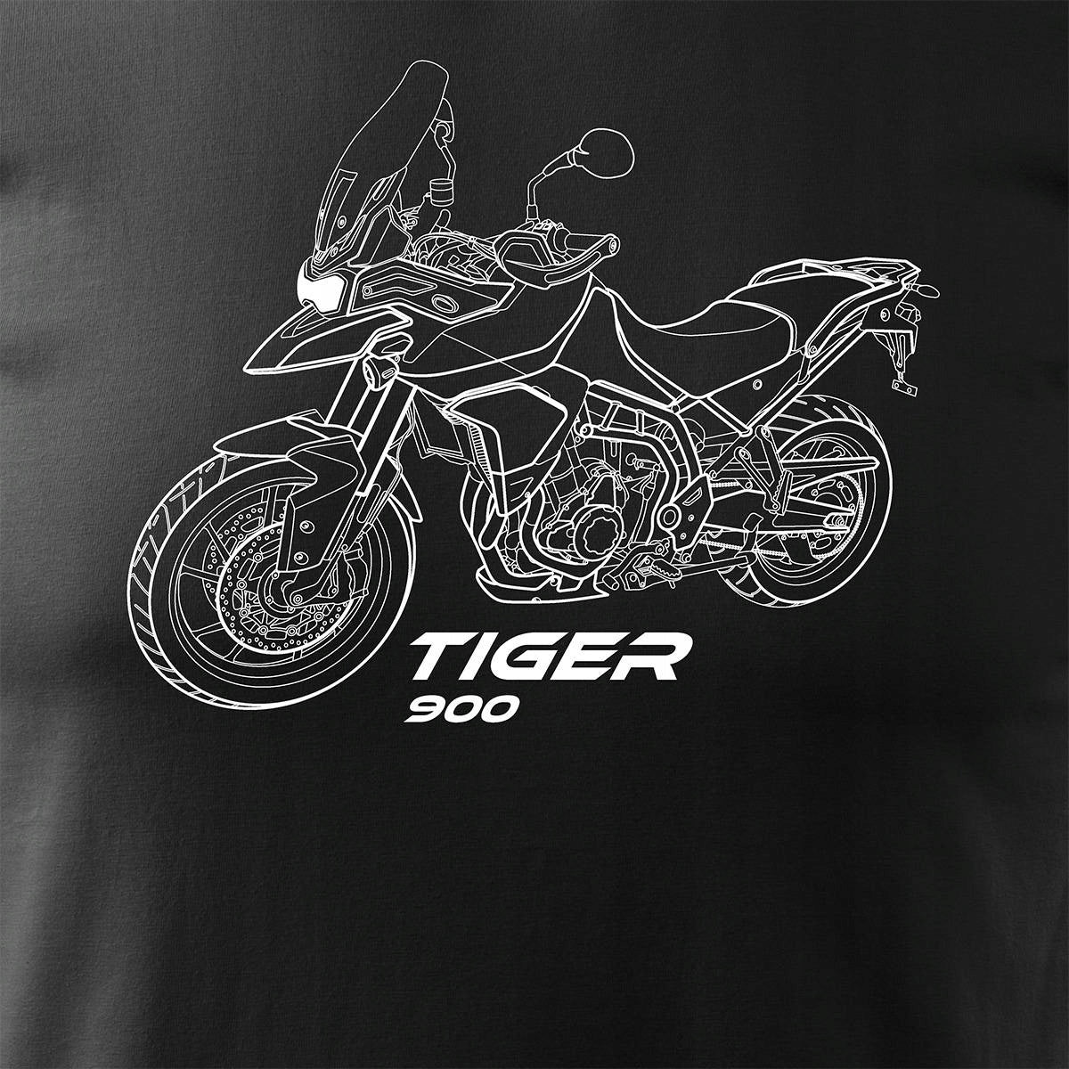 T-Shirt für Herren, schwarz 