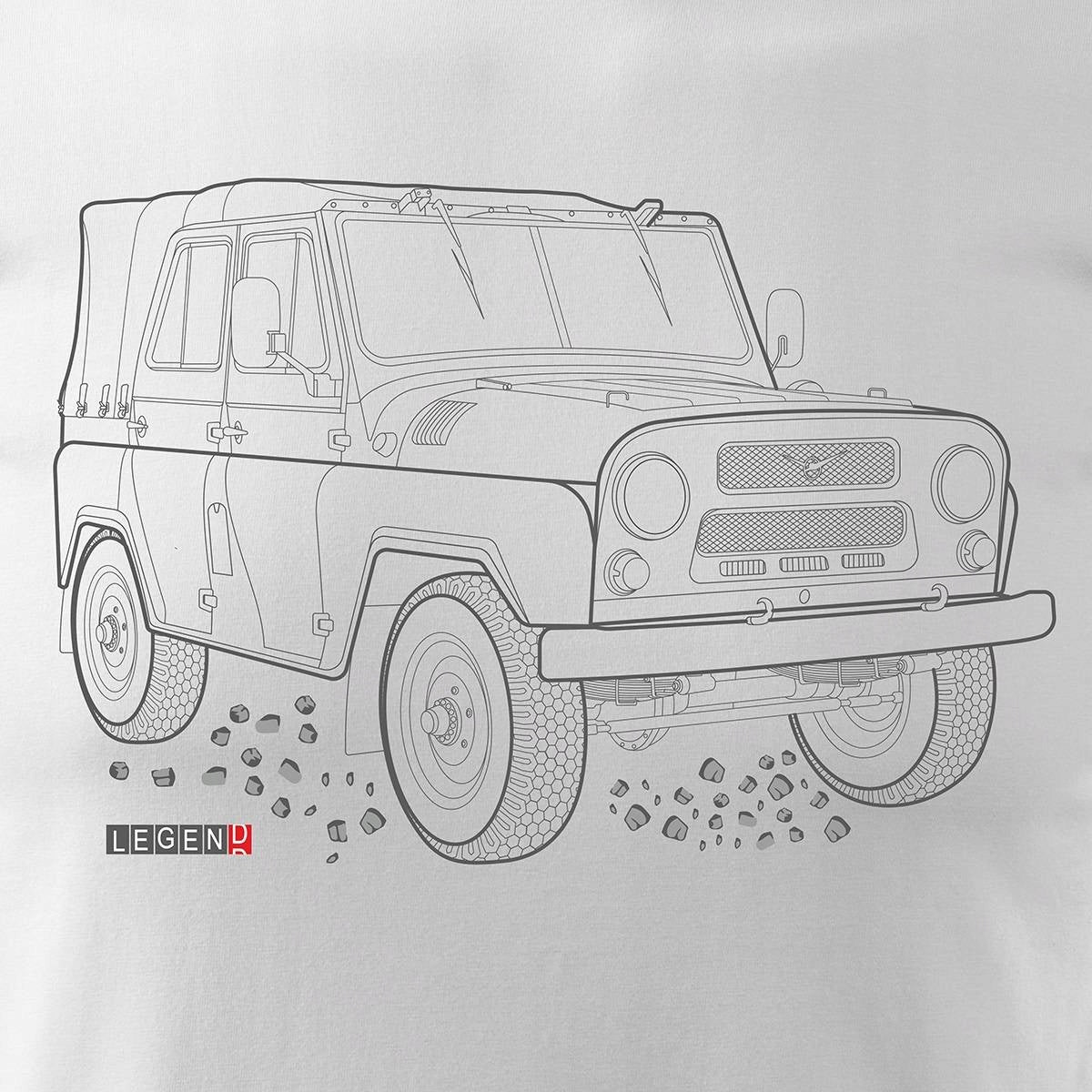 T-Shirt für Herren, weiß 