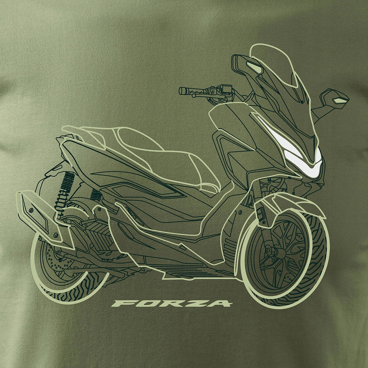 T-Shirt für Herren, grün 