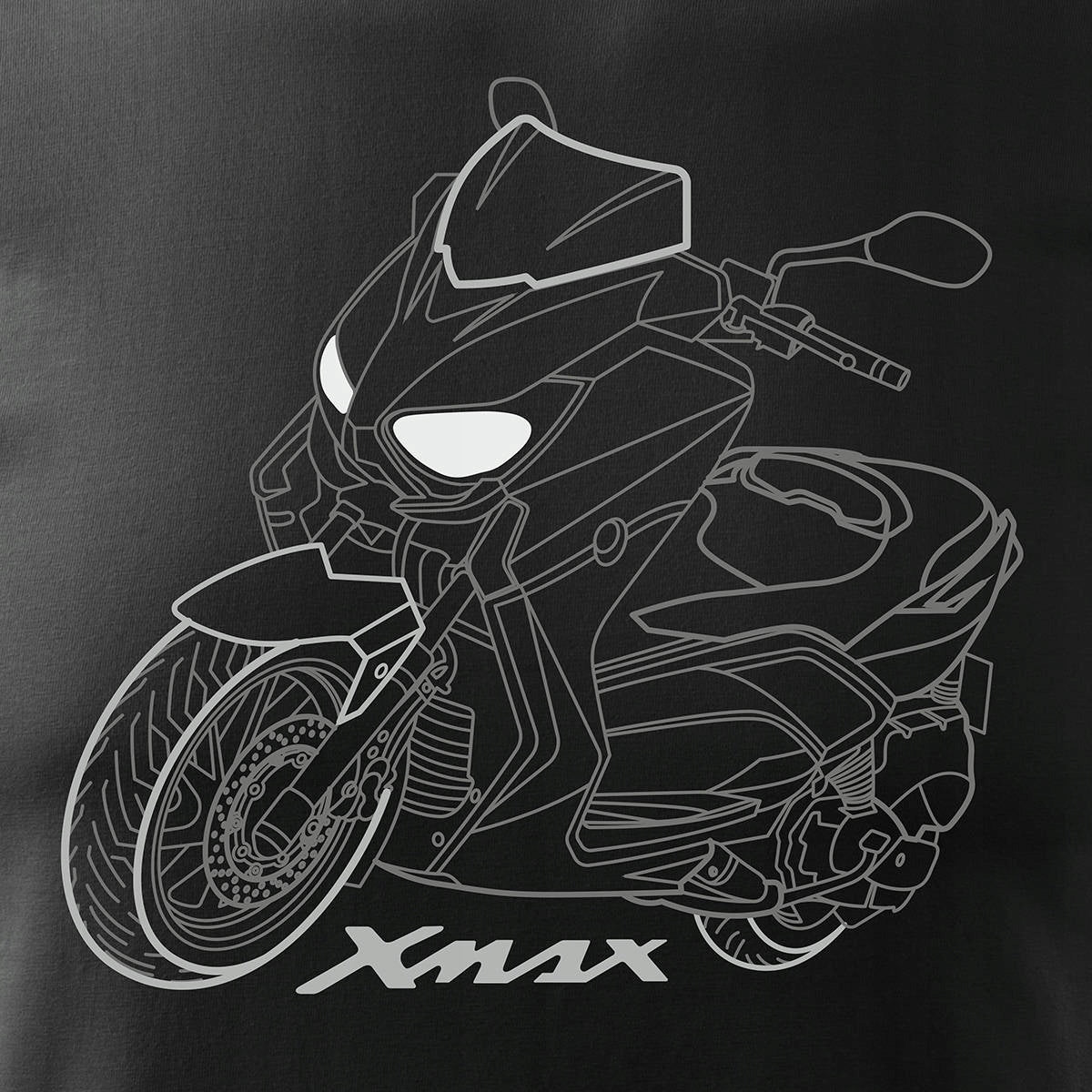 T-Shirt für Herren, schwarz 