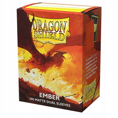 „Dragon Shield“ standartinės matinės dvigubos įmautės – Ember, 100 vnt