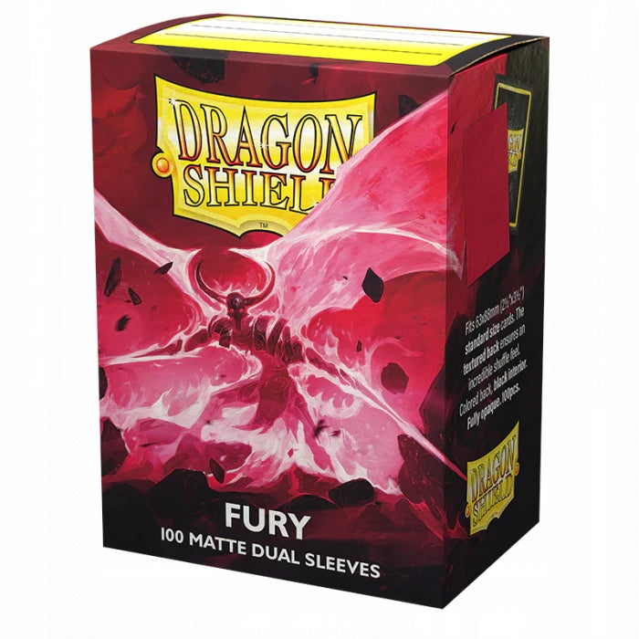 Dragon Shield Standard Matte Doppelpads – Fury, 100 Stück 