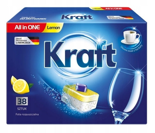Kraft All in One Lemon Dishwasher Tablets x38 Manufacturer code Kraft38