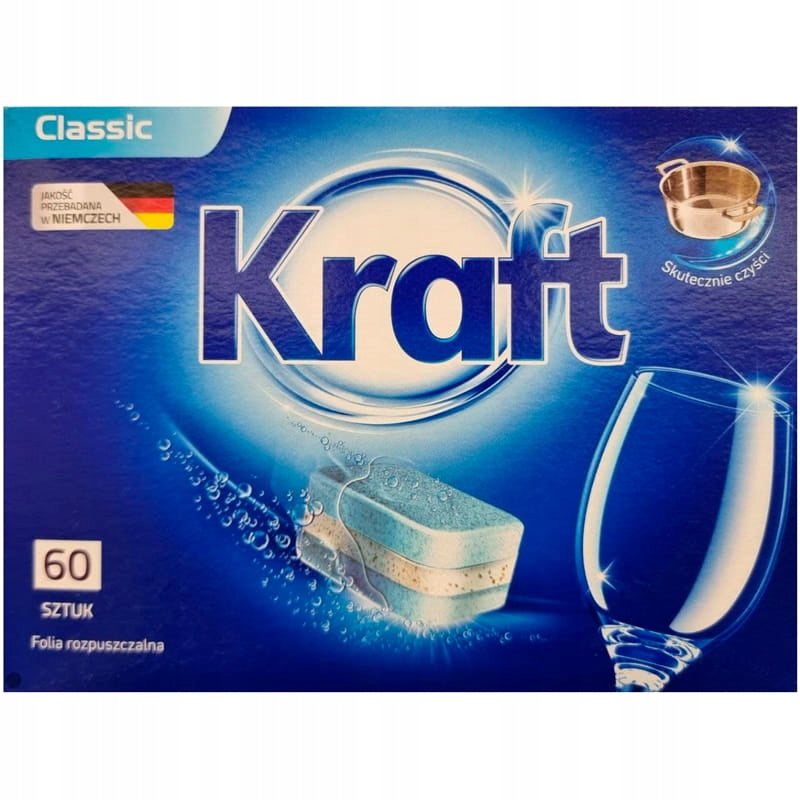Kraft Classic Dishwasher Tablets 60 Pack 840g NEW