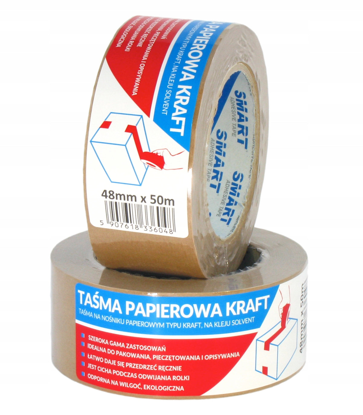 Kraft Paper Tape 48x50 Solvent Bronze Smart Brand Smart