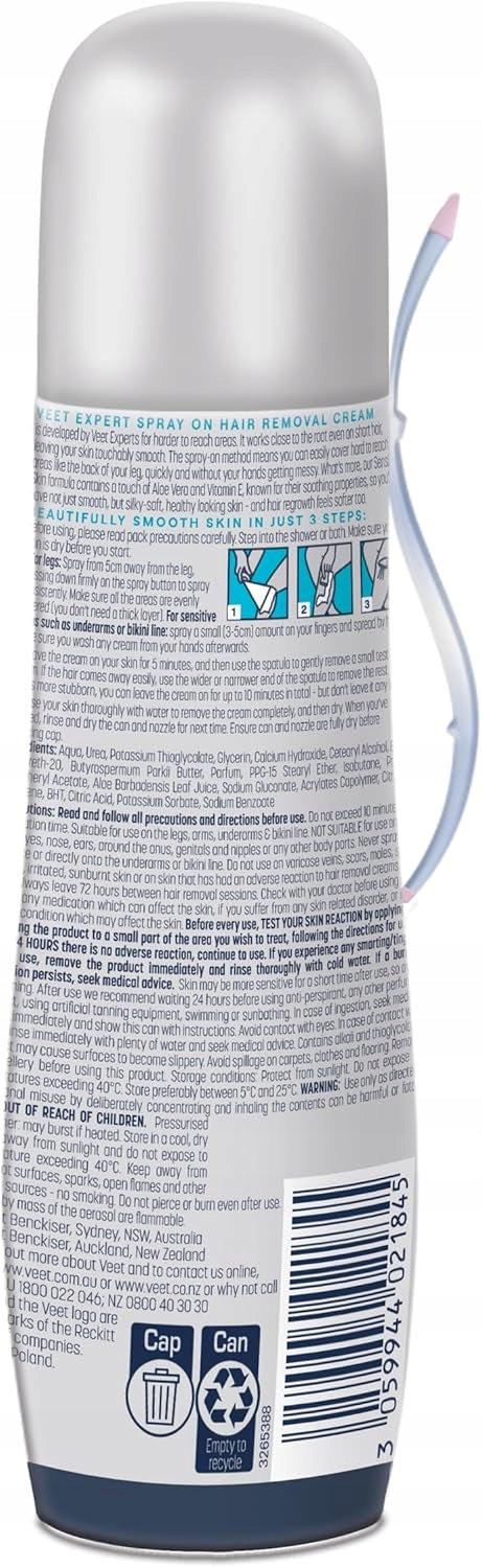 Spray-Enthaarungscreme Veet Spray On Hair, 150 ml 