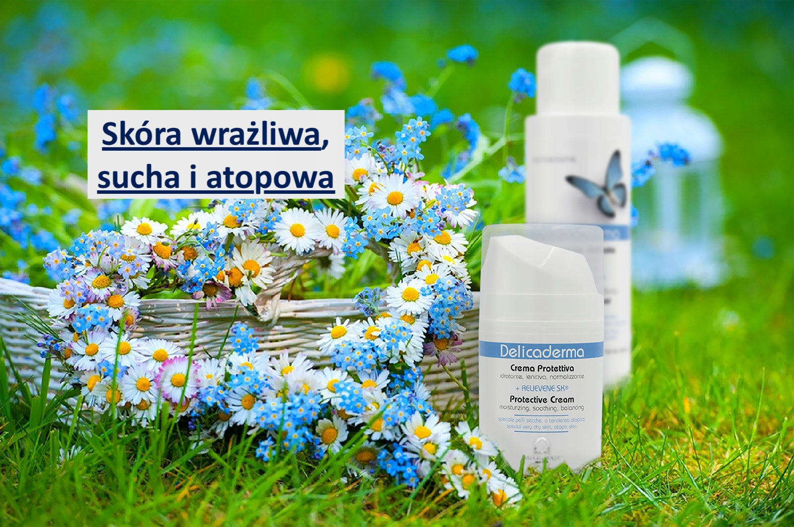 Schützende, feuchtigkeitsspendende Gesichts- und Körpercreme für besonders trockene, empfindliche Haut Natura House Delicaderma 50 ml 