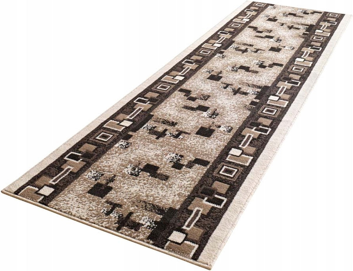 Hanse Home Teppich Cube Cream, 80x500 cm 