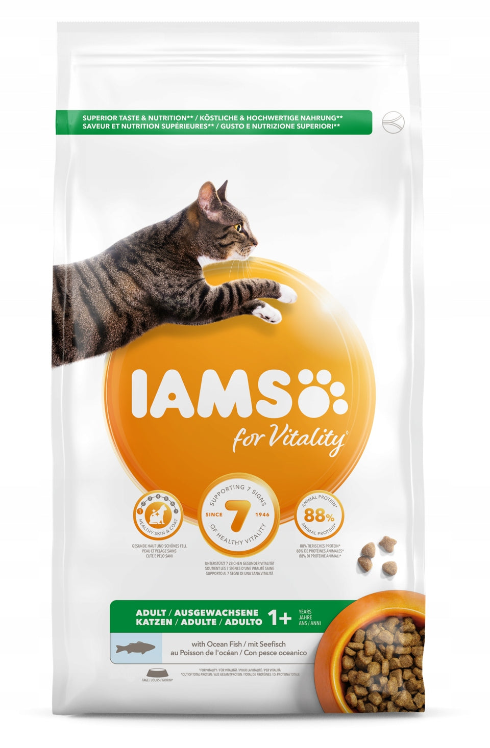 Krmivo IAMS Cat Adult Ocean fish 3kg
