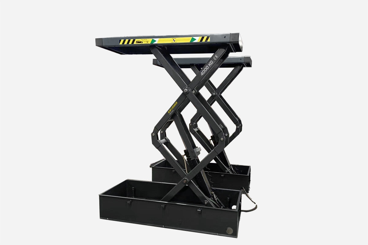 Kroemer Galvanized Floor Scissor Lift XX64 4 T unos 1,9m 230V