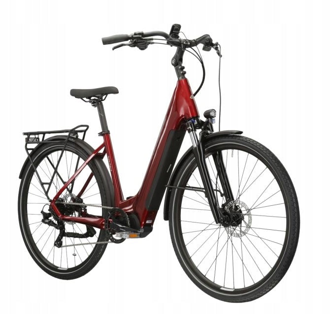 Kross Trans Hybrid LS 3.0 Step-Through 28" XL Ruby/Silver Frame size 22 inch