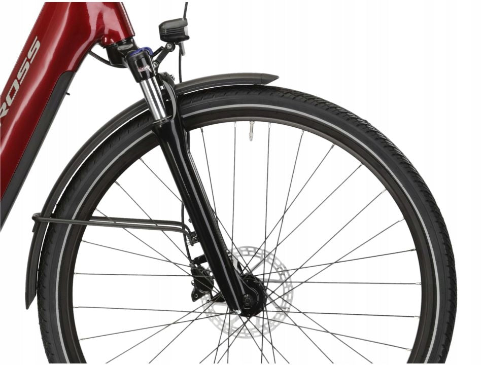 Kross Trans Hybrid LS 3.0 Step-Through 28" XL Ruby/Silver Model Trans Hybrid LS 3.0