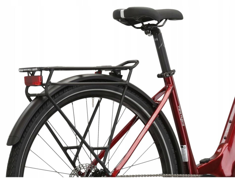 Kross Trans Hybrid LS 3.0 Step-Through 28" XL Ruby/Silver Number of gears 8