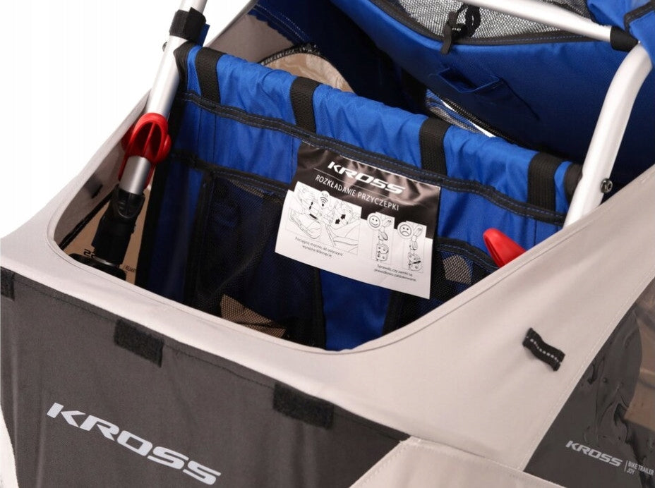 Kross joy bicycle trailer for 2 children Manufacturer code T4CPP000001