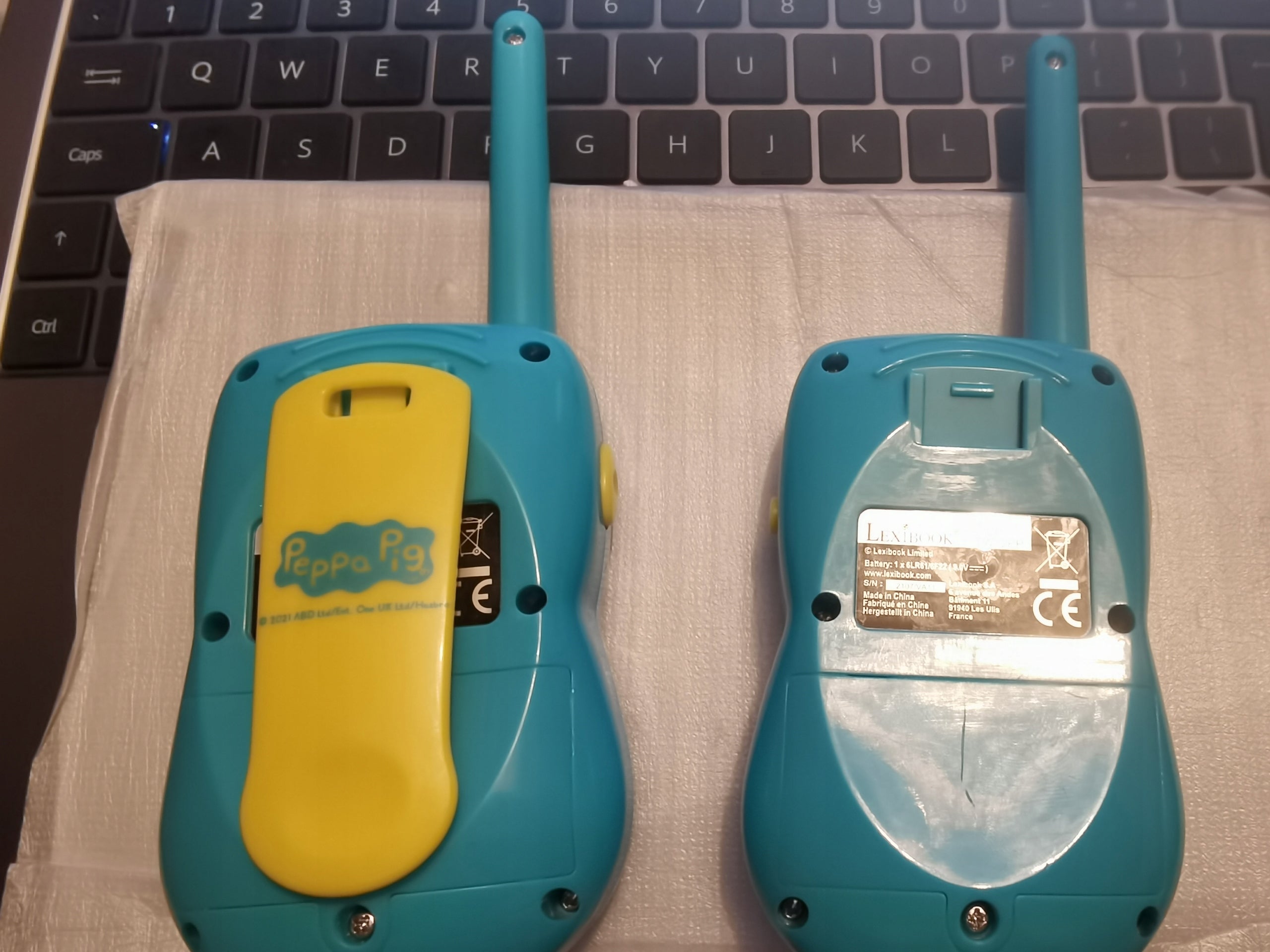 Walkie-Talkie Peppa Pig Lexibook, 100 Jahre alt 