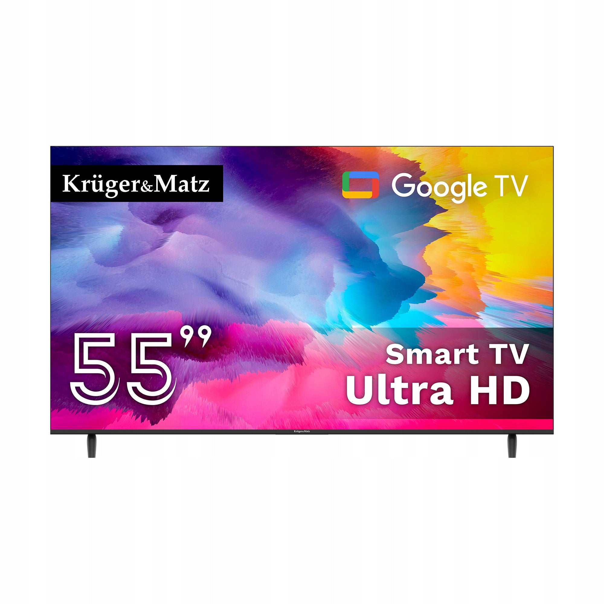 Kruger&Matz 55" UHD Google TV 5.0 DVB-T2/T/C H.265 HEVC smart