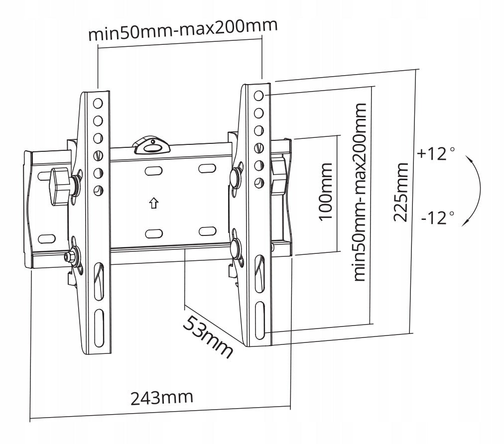 Kruger&Matz KM1300 Wall Mount TV Mount 23-42'' 30kg Manufacturer code KM1300