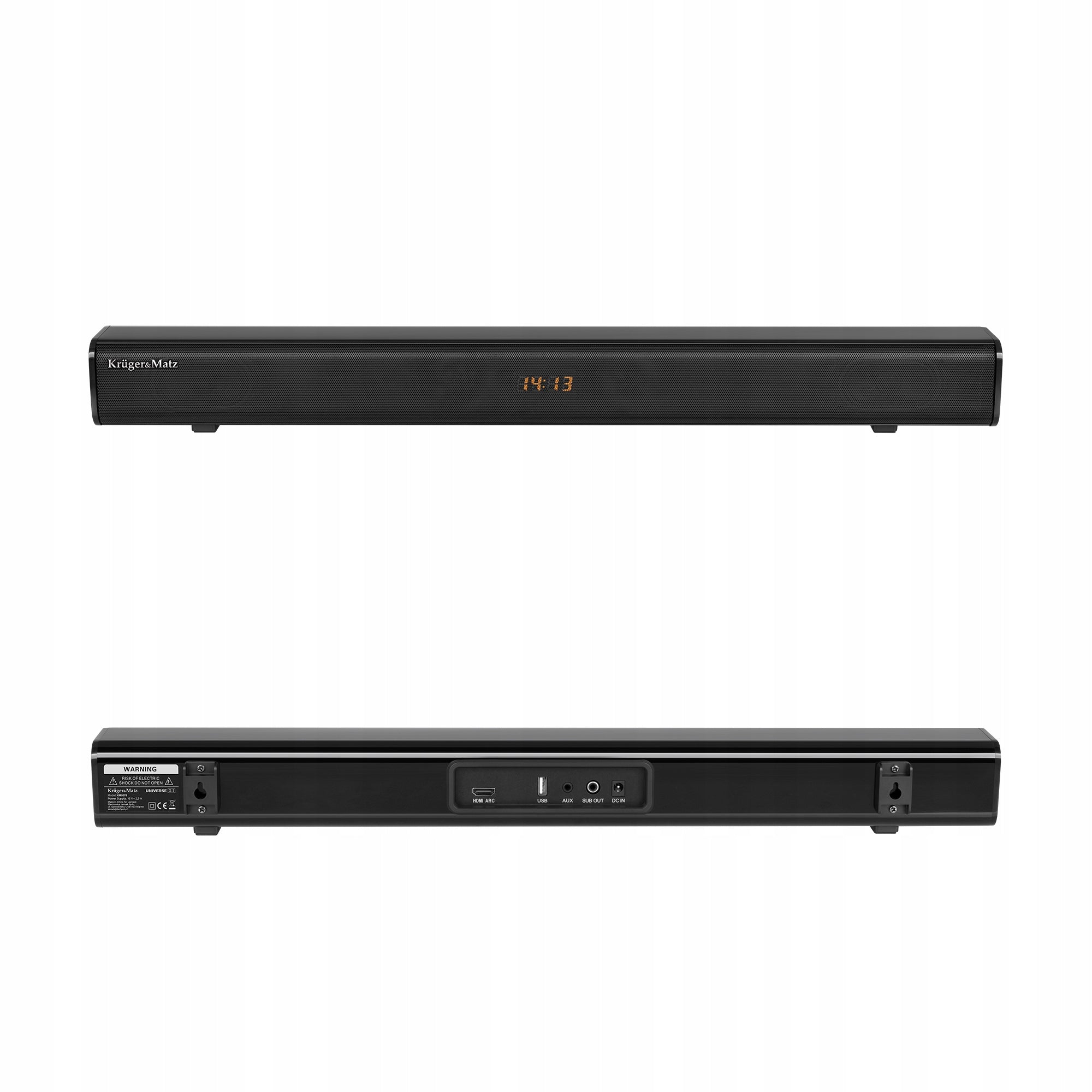 Kruger&Matz Universe 2.1 Soundbar HDMI (ARC) USB AUX-in Bluetooth 5.0 Model Universe 2.1