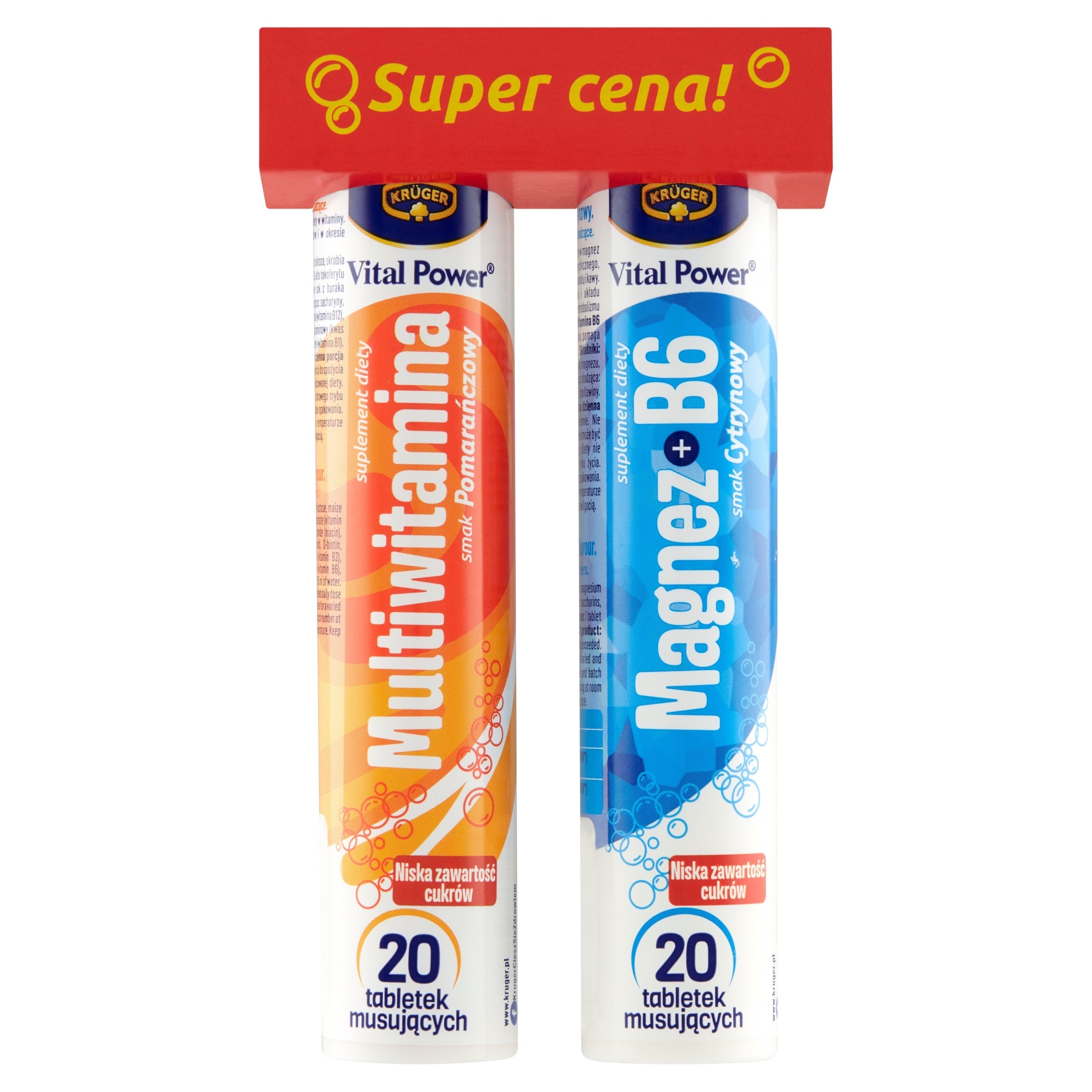 Kruger Vital Power Magnesium B6+Multivitamin 40pcs Manufacturer code 5901716991475
