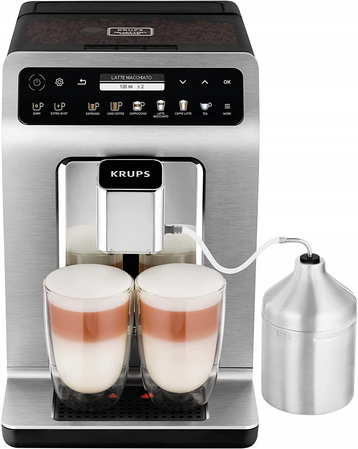 Krups Evidence Plus Automatic Espresso Machine, Multicolor, 1450.0 Manufacturer code EA894T