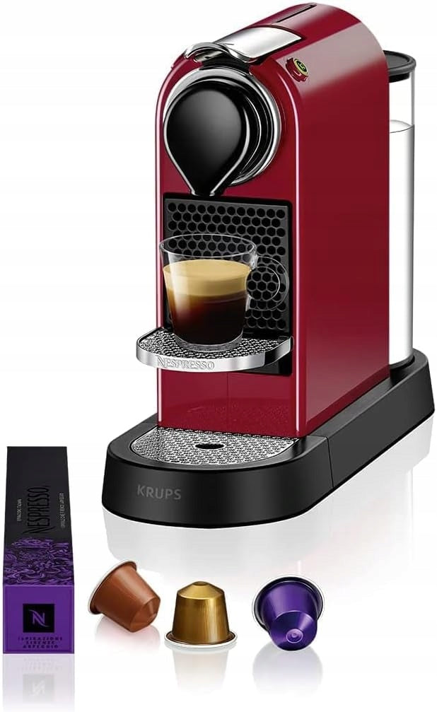 Krups Nespresso New CitiZ XN7415 capsule machine 19 bar 1260W red