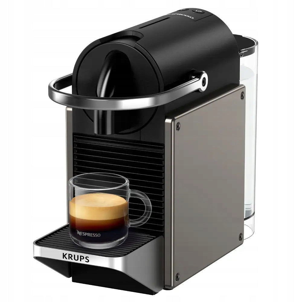 Krups Nespresso Pixie Redesign kapslový kávovar - šedá/černá