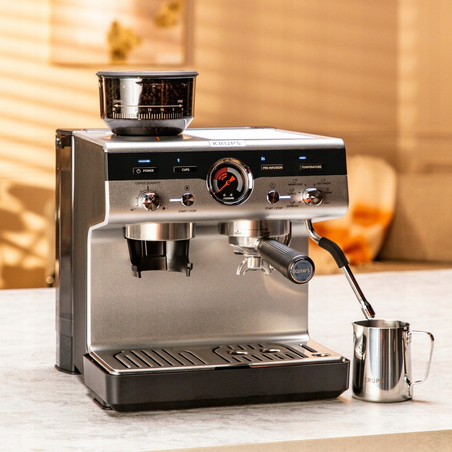 Krups Precision XP801T10 manual coffee maker with grinder Brand Krups