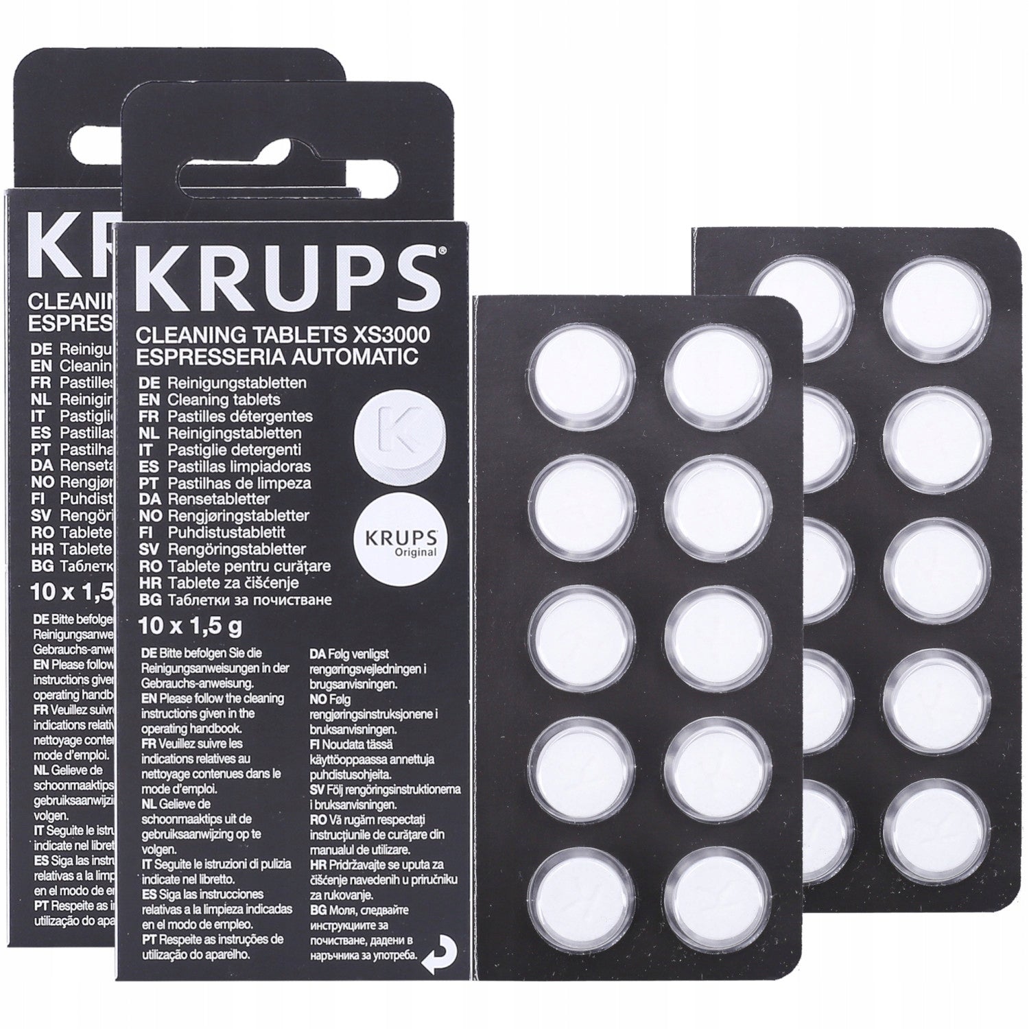Krups XS3000 Espresso Machine Cleaning Tablets