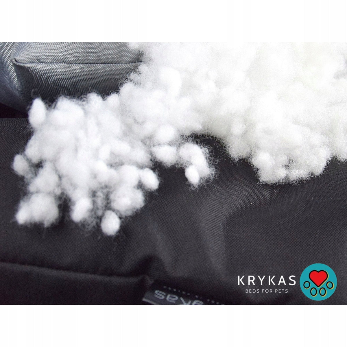 KryKas Dog Car Seat -Silver Line PLUS Minky -Gray&Graphite Manufacturer code LEG-FOT-SLP-SG