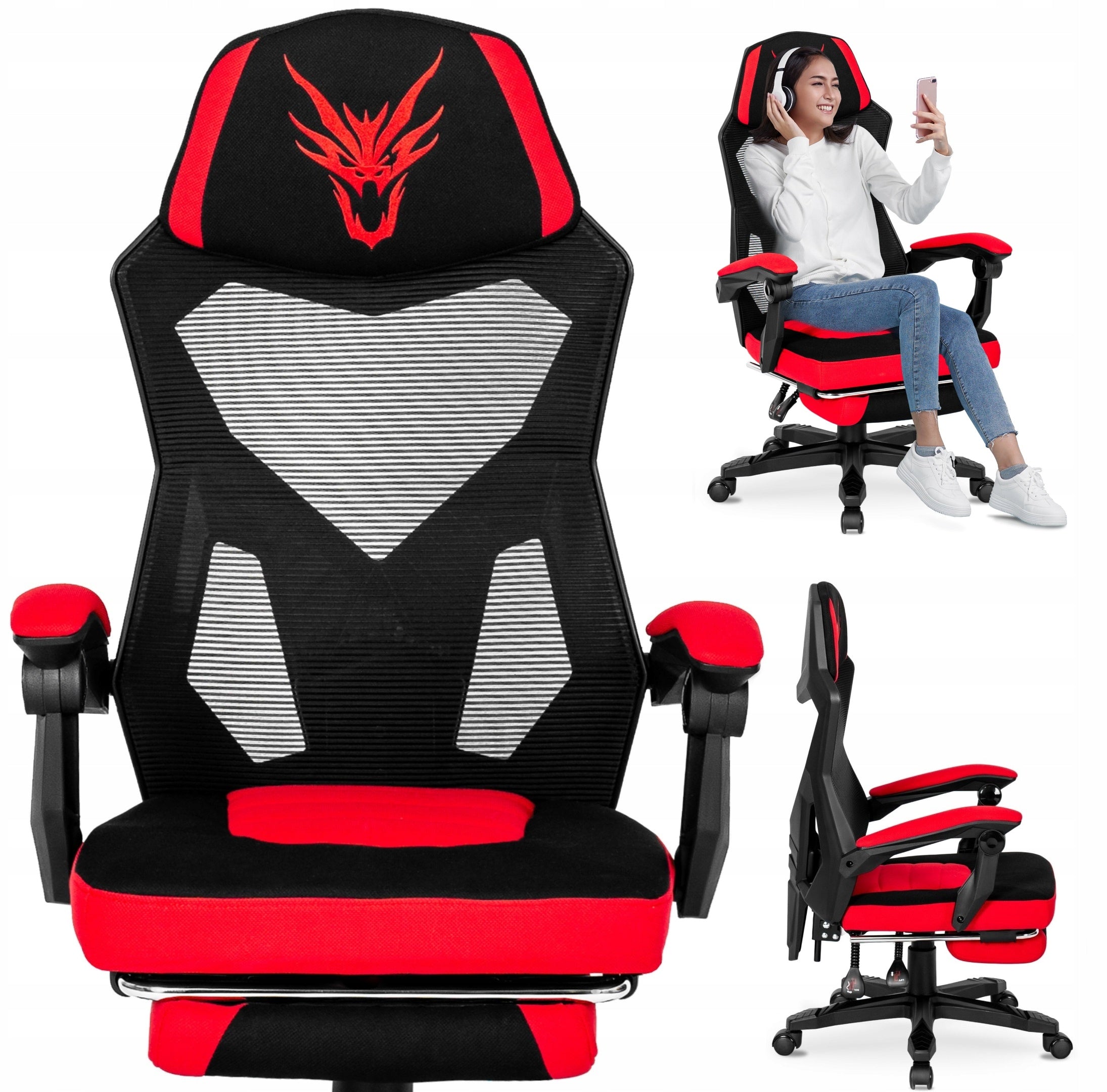Gaming-Stuhl Mebel Elite Bing, rot 