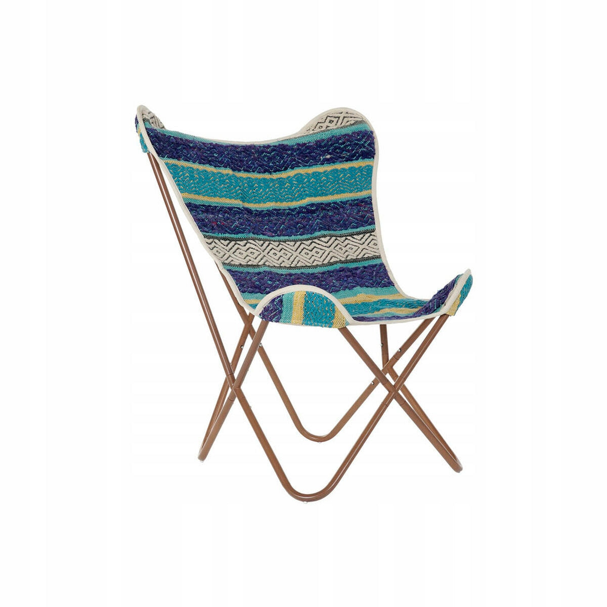 Stuhl DKD Home Decor, 74x65x90 cm, blau 