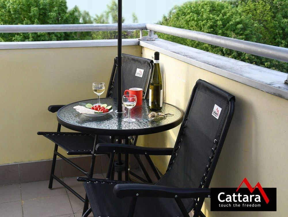 Gartenstuhl Cattara Terst, schwarz 