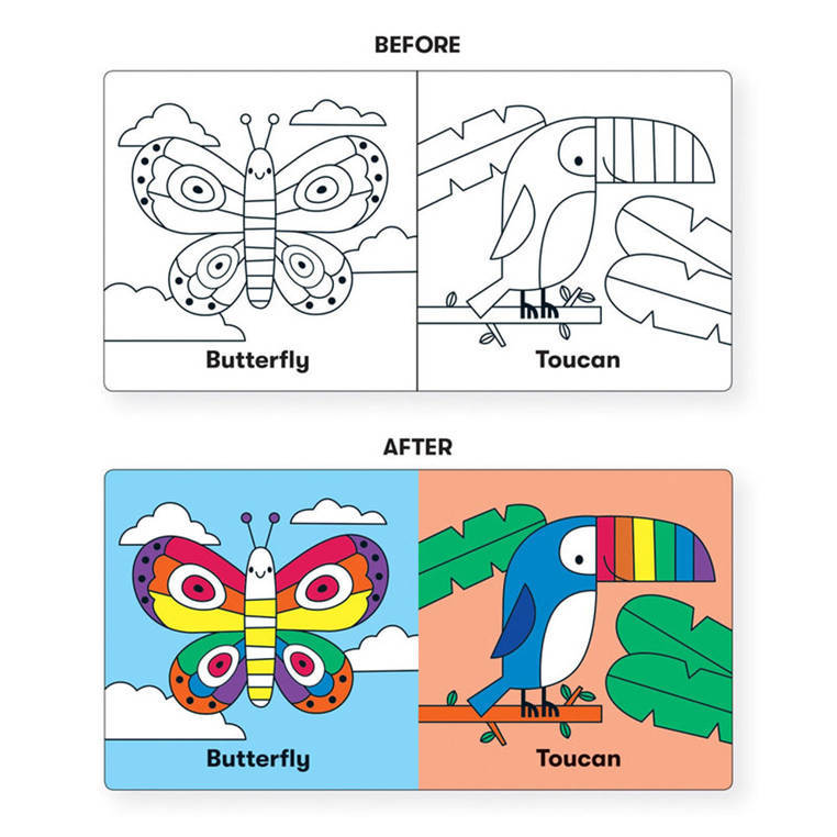 Wild Rainbow Color Magic Bath Book