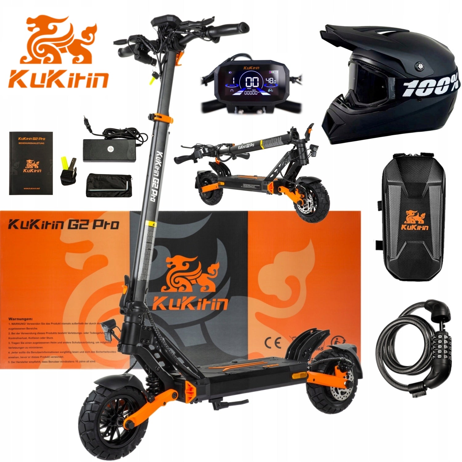KuKirin G2 Pro-ABE Electric Scooters 500W 15.6Ah 20KM/H 65KM+Gift PL