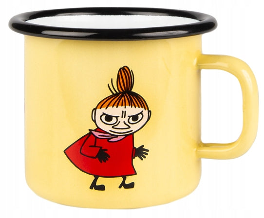 Emalio puodelis Muurla Muumi 2,5dl, Little My, geltonas